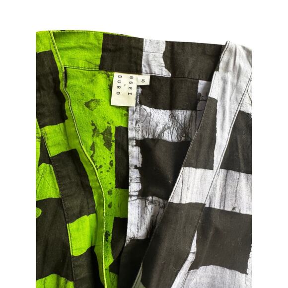 OSEI-DURO Accra Jumpsuit Green & Blue Black Check Size Small - Picture 4 of 4